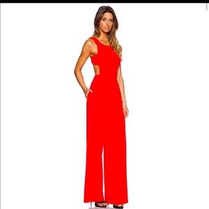 Red BCBG jumpsuit